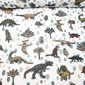 Ткань «Мир динозавров» купить в Минске